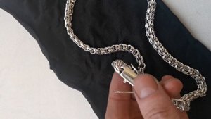 Ручная работа цепь бисмарк 60см, 106 гр серебро 925, плетение бисмарк, мужская цепь из серебра.