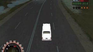 GTA Криминальная Россия - car chase scene - ГАЗ-21 и Москвич 407 против полиции в 1960-е годы