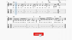 Hari Om Tat Sat chords, guitar tabs & lyrics - Dm