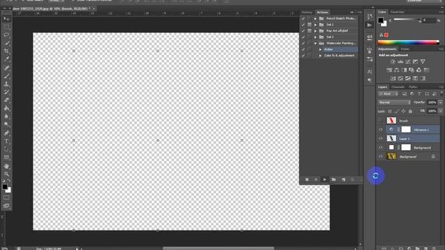 Watercolor Painting Photoshop Action смотреть онлайн
