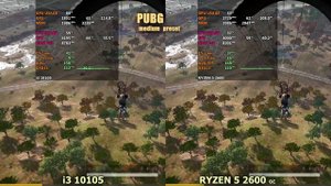 Ryzen 2600 vs Core i3 10105