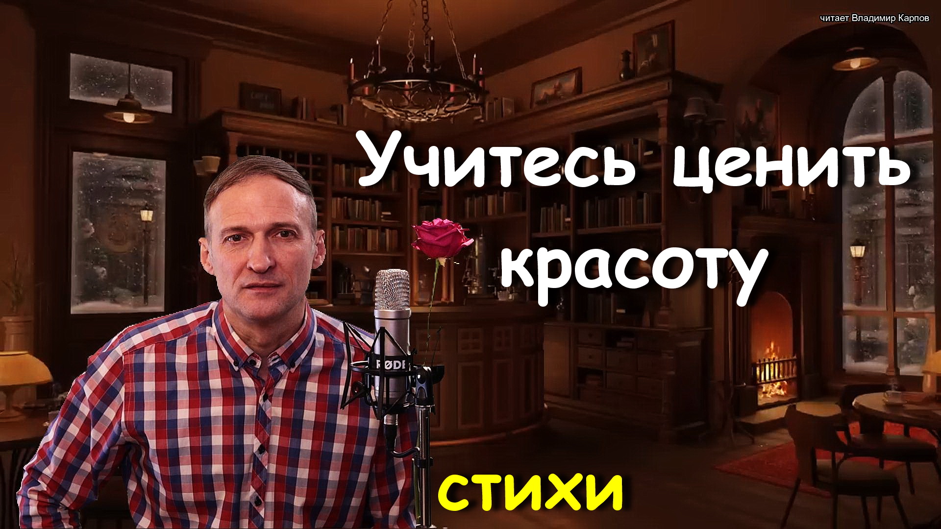 Учитесь ценить красоту - Стихи.Читает Владимир Карпов.