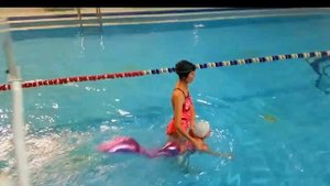 Mermaid swim, real mermaid, русалка плавает, настоящая русалка