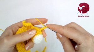 ЖИРАФ, закладка вязаная крючком.