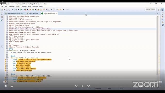 Learn BDD Java Cucumber with Selenium Framework using POM