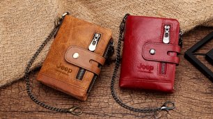 Кожаный женский кошелек HUMERPAUL Leather women's wallet
