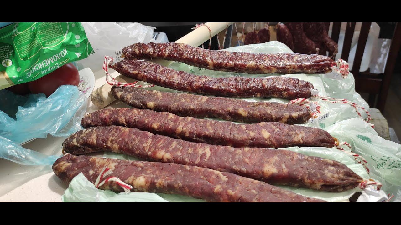 СЫРОВЯЛЕНАЯ КОЛБАСА СВОИМИ РУКАМИ,Колбаса со стартами.