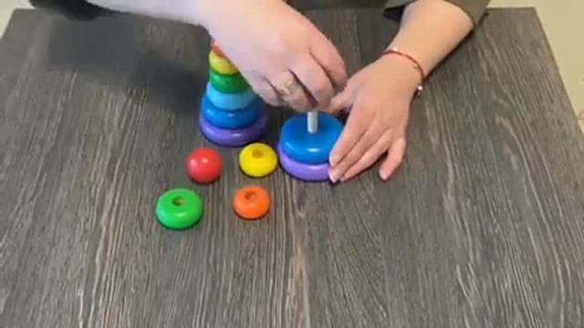 Игра "Собери пирамидку" для детей от 1 года до 3 лет смотреть онлайн