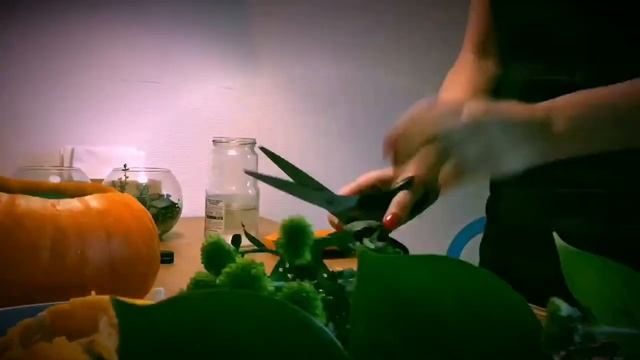 Цветочная композиция в тыкве смотреть онлайн