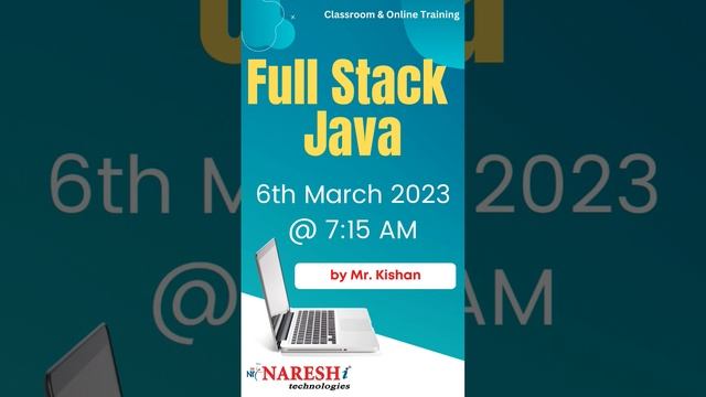 Full Stack Java Developer | New Batch from 6th March 2023 | by Mr. Kishan