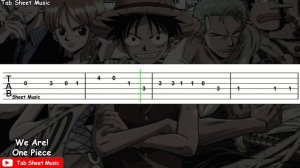 One Piece OP 1 - We Are! Guitar Tutorial