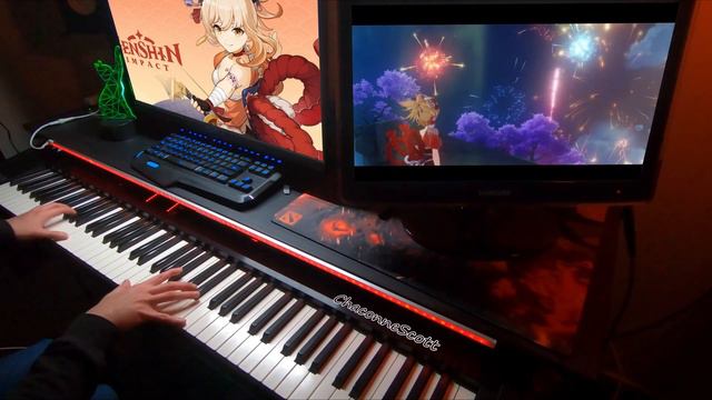 Genshin Impact/Yoimiya: Dazzling Lights in the Summer Character Demo Advanced Piano Arrangement смотреть онлайн