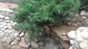 Альпийская горка водопад водоем