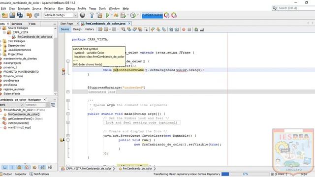 ESTABLECER UN FORMULARIO Y CAMBIARLE DE COLOR EN NETBEANS(JAVA) смотреть онлайн