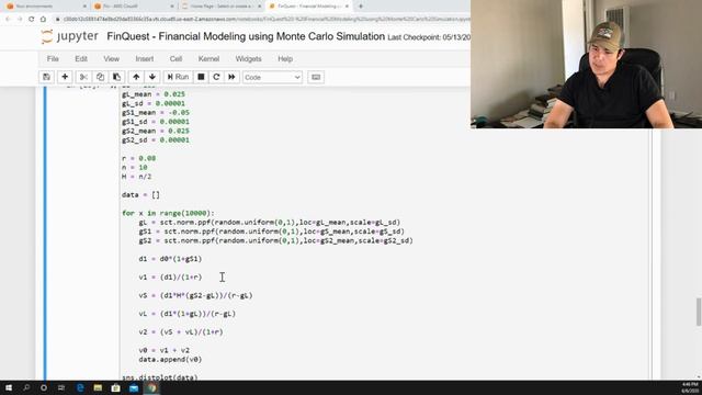 Financial Stock Modeling using Monte Carlo Simulation in Python Part IV смотреть онлайн
