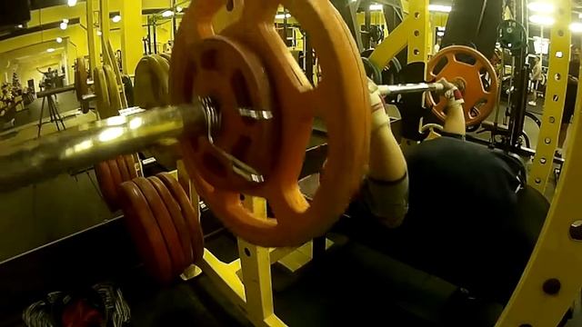 Д 2, Жим штанги лежа, 75 кг. смотреть онлайн