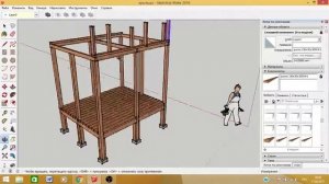 Крыльцо-терасса своими руками в скетчап