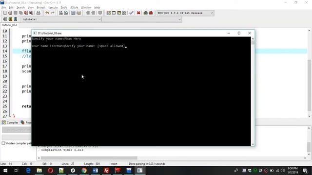 How to read string with space in C program? смотреть онлайн