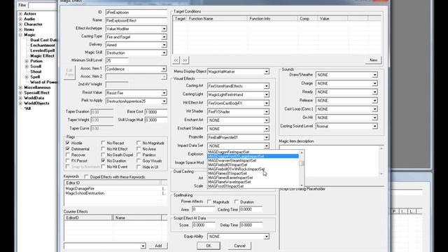 Creation Kit Tutorial 1 - Magic Effects, Spells, Tomes, and More! смотреть онлайн