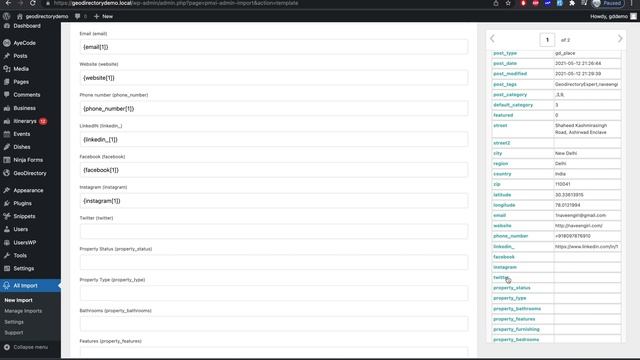 Geodirectory WP All Import