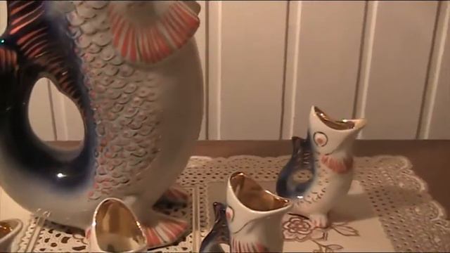 Советские штофы. Набор Рыбки.