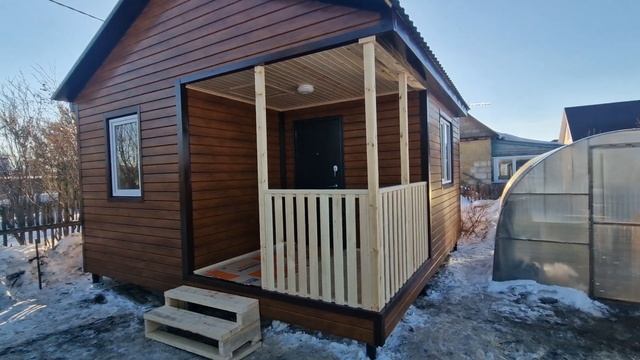 Дачный домик 5х5м от компании Лесное раздолье Омск
