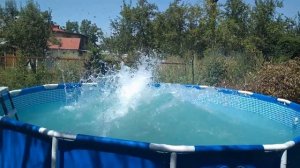Погружаемся в минувшее лето #каркасный_бассейн #купание #лето