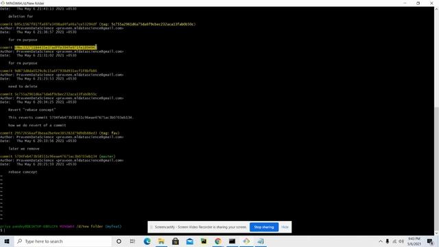 Git Commands: git rm,git log,git tag