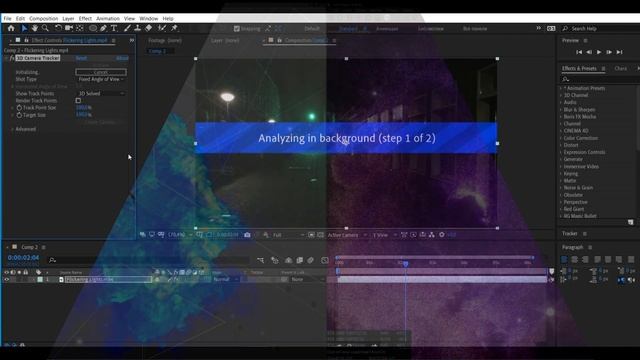 After Effects VFX 3D эффект - Огненный ШАР в видео с Track Camera
