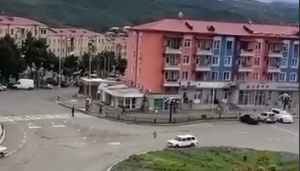 Слитые кадры работы ВС Азербайджана в Карабахе