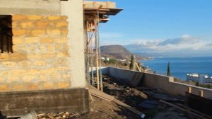 Строительство дома в Крыму на склоне горы, Южный Берег Крыма - часть  3
