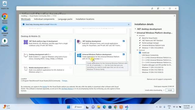 How to Install Microsoft Visual Studio 2022 on Windows 10/11 (64 bit) [ 2023 Update ] Complete guid смотреть онлайн
