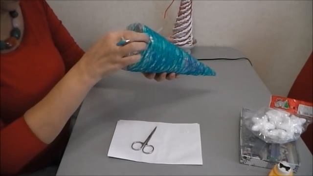 Новогодние поделки))). Ёлочка из ниток)) смотреть онлайн