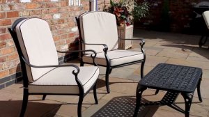 Cast Aluminium Garden Furniture - Two Seater Lounge Set