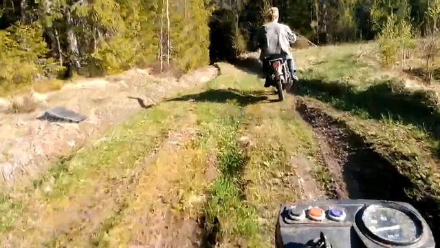 покатушки на мотоцикле (cross on motorcycle Russian forest) смотреть онлайн
