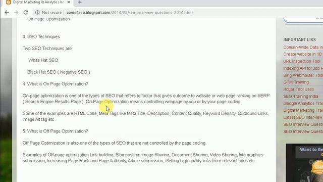 Top 50 SEO Interview Questions and Answers for Freshers & Experienced Candidates (Tips & Tricks)