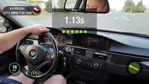 BMW e90 320i n46b20 156лс 0-100, уже на чипе АДАКТ