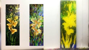 Fun Painting Techniques: GLADIOLUS for Mom's Day