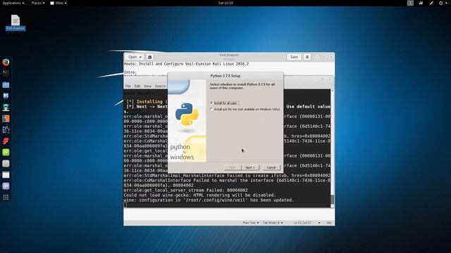 Howto: Install and Configure Veil-Evasion Kali Linux 2016.2 смотреть онлайн