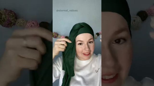 Как завязать палантин на голову быстро и красиво  QuickEasy headwrap  Turban style