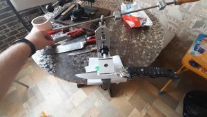 Заточка ножа "Кугуар" сталь D2