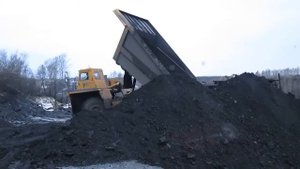 белаз 7555 и погрузчик дусан мега 400