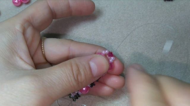 Нежный браслет из жемчуга и бисера / Beaded bracelet / Inci ve kumboncukla bileklik yapımı / смотреть онлайн