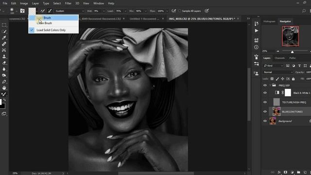 MIXER BRUSH SETTINGS and Frequency Separation Skin Retouching In Photoshop. In-Depth Explanation смотреть онлайн