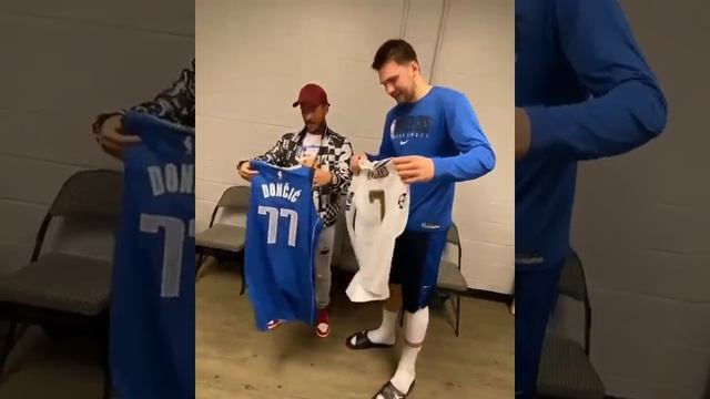 Luka Doncic meets Eden Hazard after Mavericks vs Pelicans