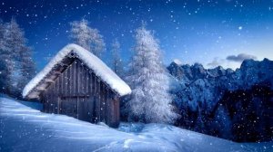 Зимние пейзажи, спокойная музыка.