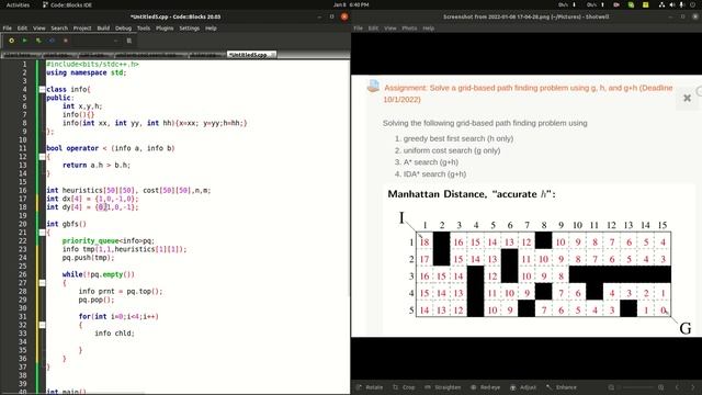 GBFS(Greedy best first search),Uniform Cost Search C++ Code Implementation| Bangla