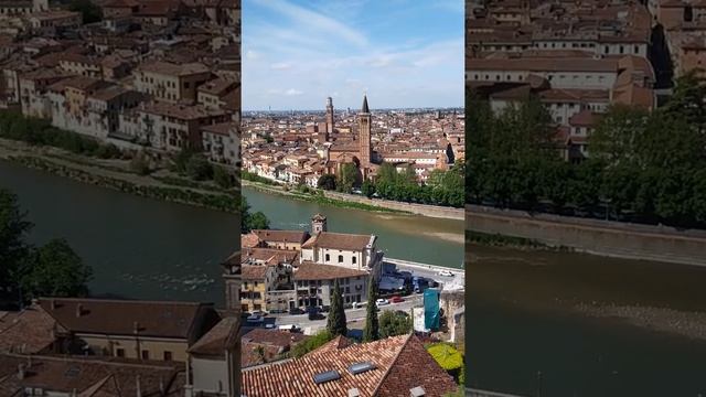 A view  from Castel San Pietro, Verona Italy