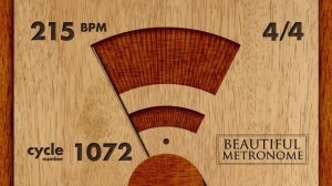 215 BPM 4/4 Wood Metronome HD