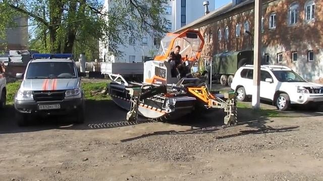 Машина-амфибия с навесным оборудованием ПОРТУМ, производстов РФ